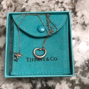 Elsa Peretti Open Heart Necklace Tiffany&Co
